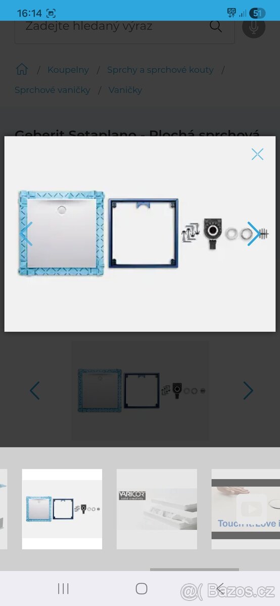 Sprchová vanička geberit 90x90 - 9