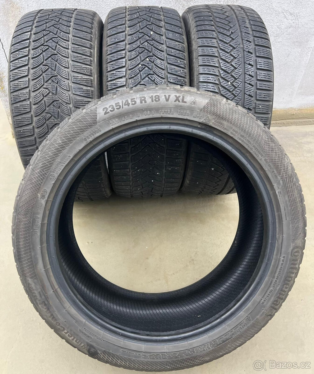 235/45R18 98V CONTINENTAL zimní pneumatiky 6,7mm - 9