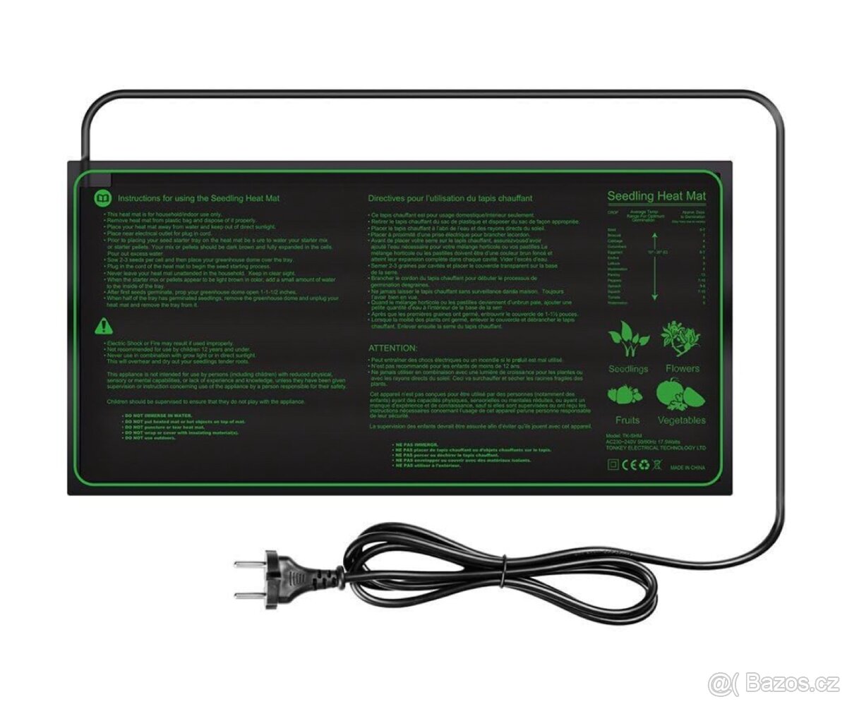 Vyhřívací podložka k urychlení klíčení semen - 9