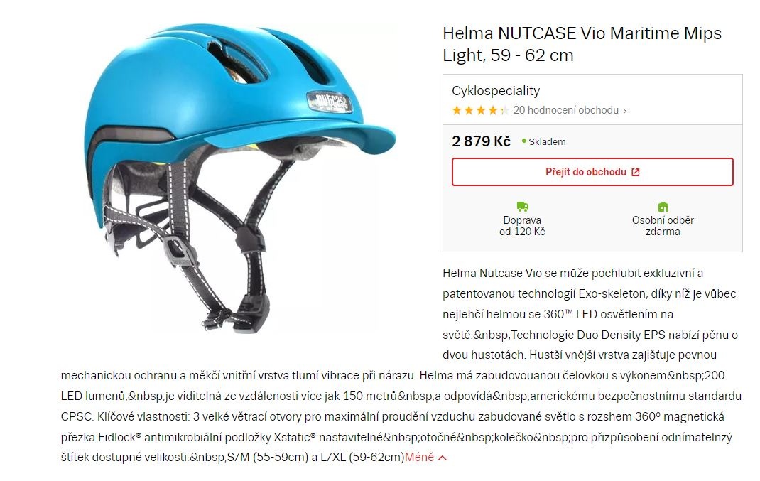 helma přilba NUTCASE Vio velikost 59-62 - 9