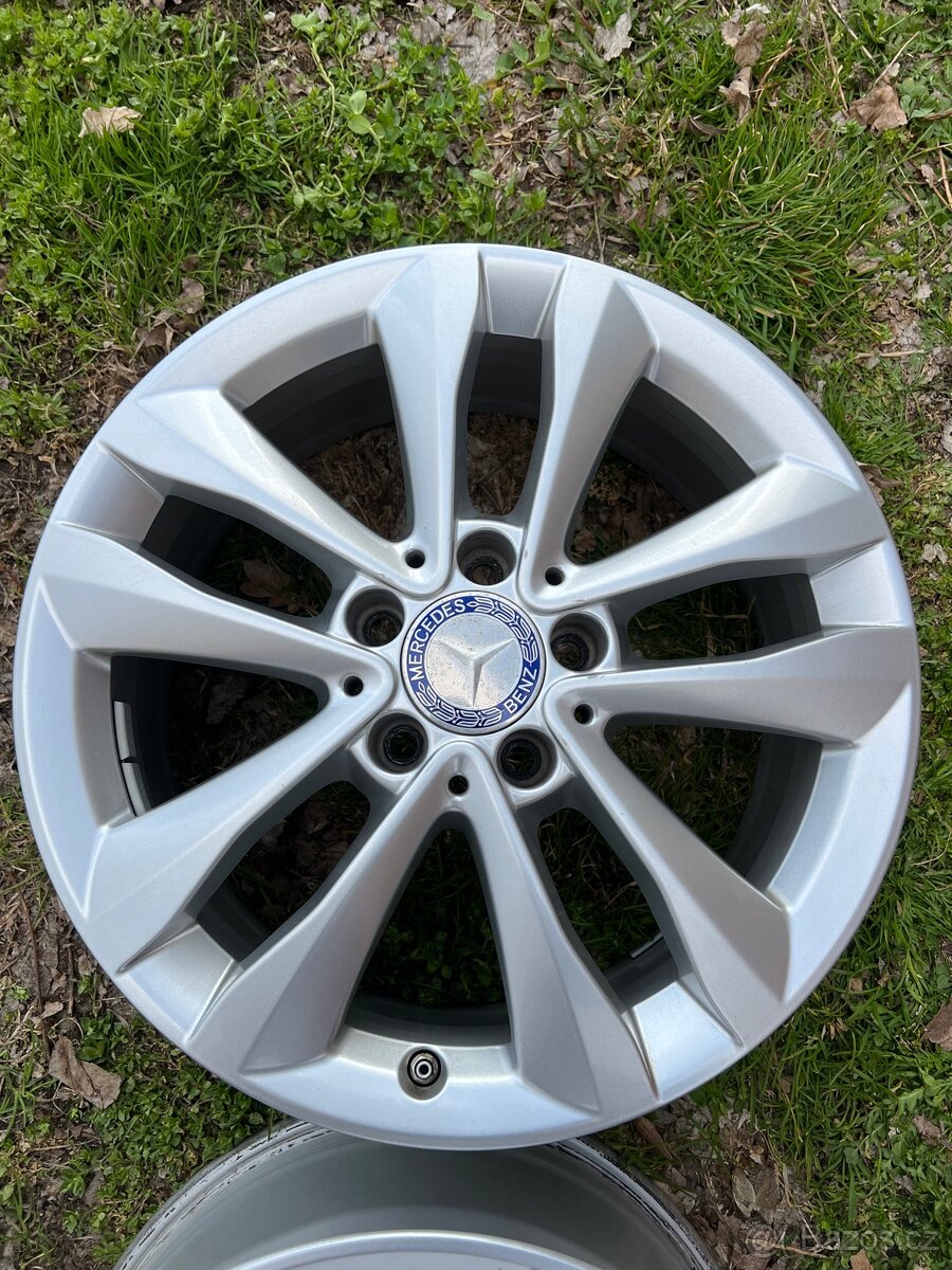 Prodám alu Mercedes 5x112 r17 TPMS - 9