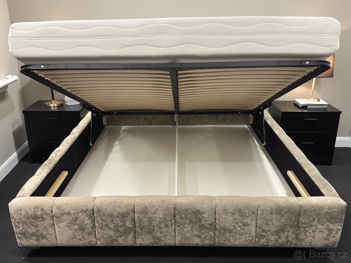 Manželská postel 180/200 a 160/200 úplně nové . - 9