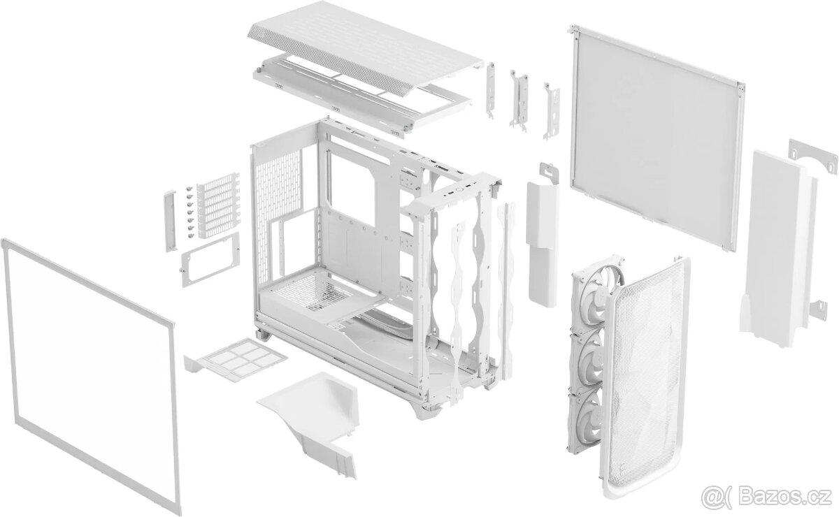 Fractal Design Meshify 3 XL White RGB TG Light Tint - 9