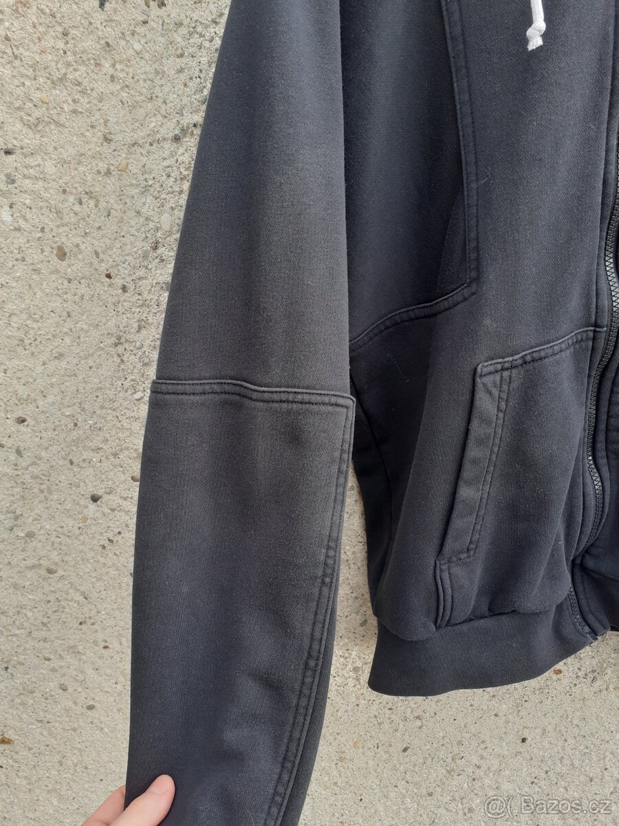 Vintage y2k Nike Air černá mikina s kapucí na zip hoodie - 9