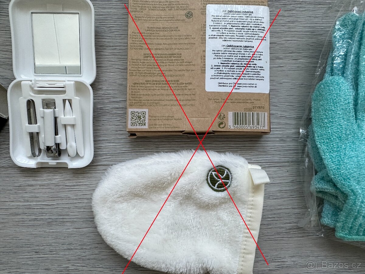 Kosmetická sada - rukavice, odličování, 8 ks - 9