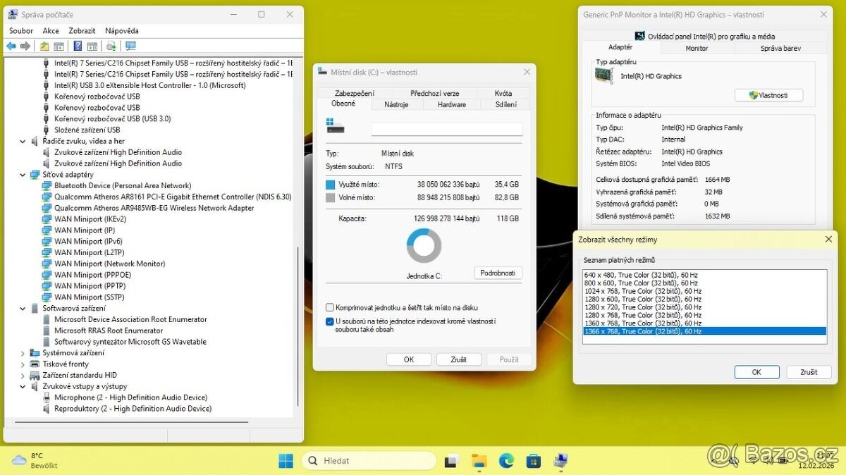ASUS X55V /INTEL/6GB/SSD128GB/NVIDIA/W11/NOVÁ BATERIE/ZÁRUKA - 9