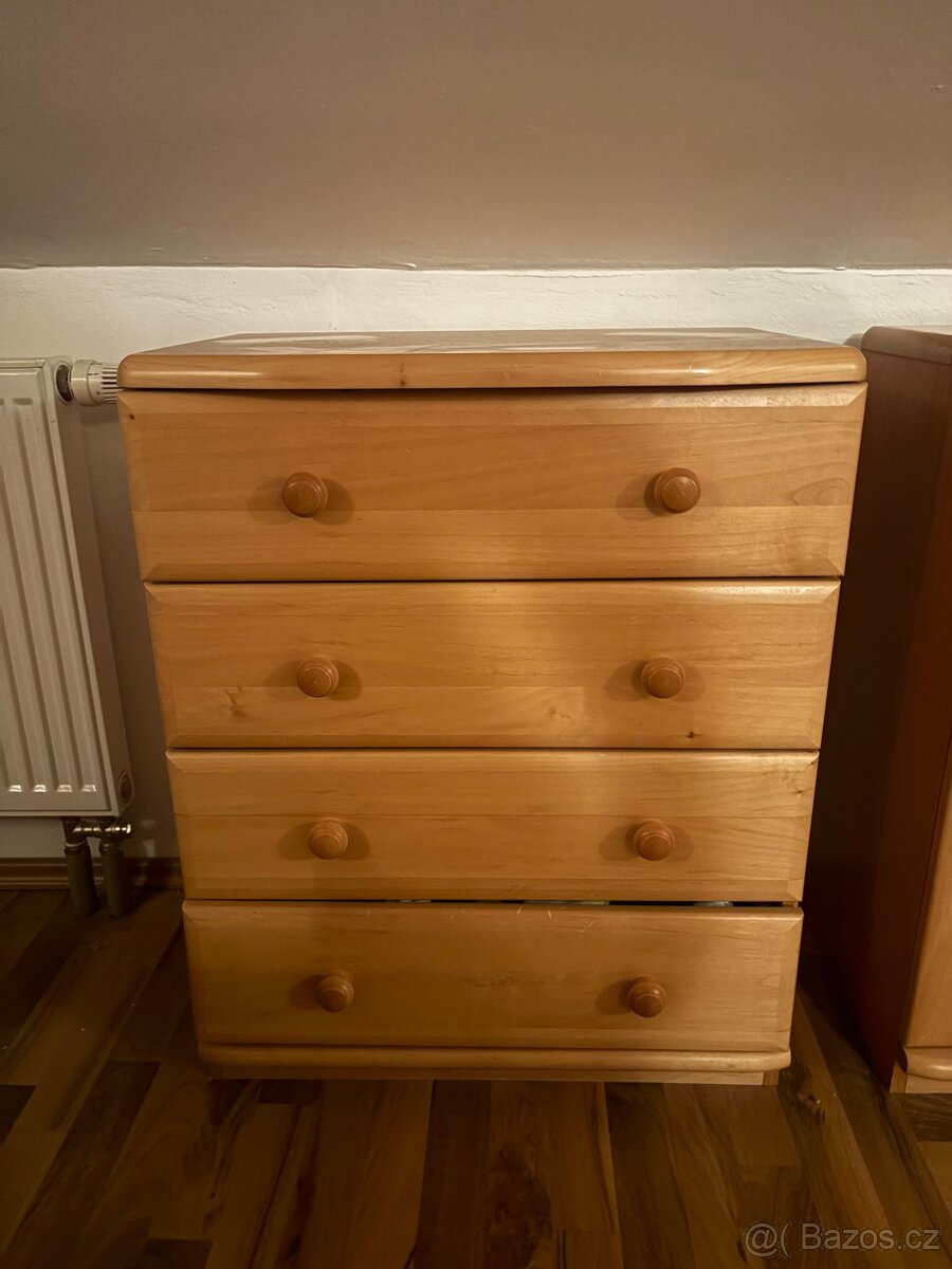 Sestava ložnice dřevo - 9