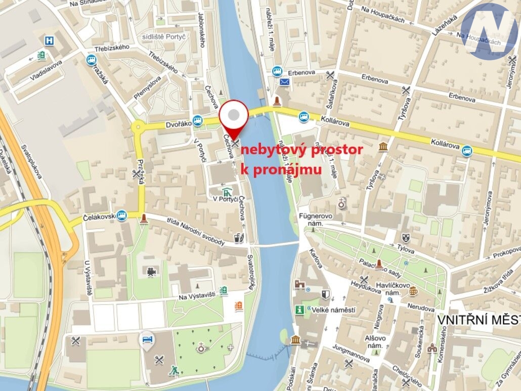 Pronájem, komerční prostor 48m2, Písek, ul. Čechova - 9