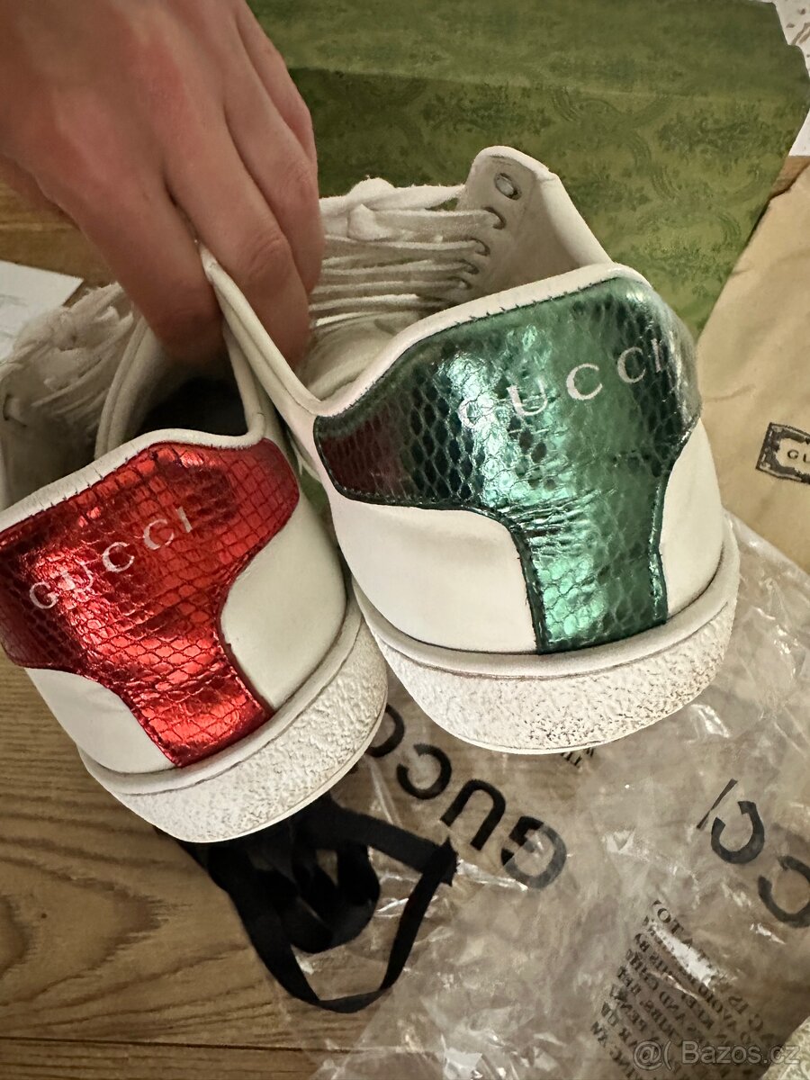 Gucci tenisky ace trainers with bee vel 40 - 9