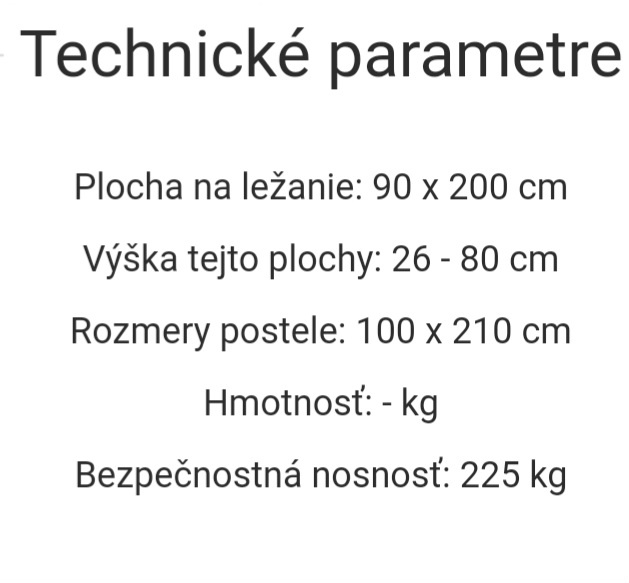 Zdravotní polohovací postel s matrací - 9