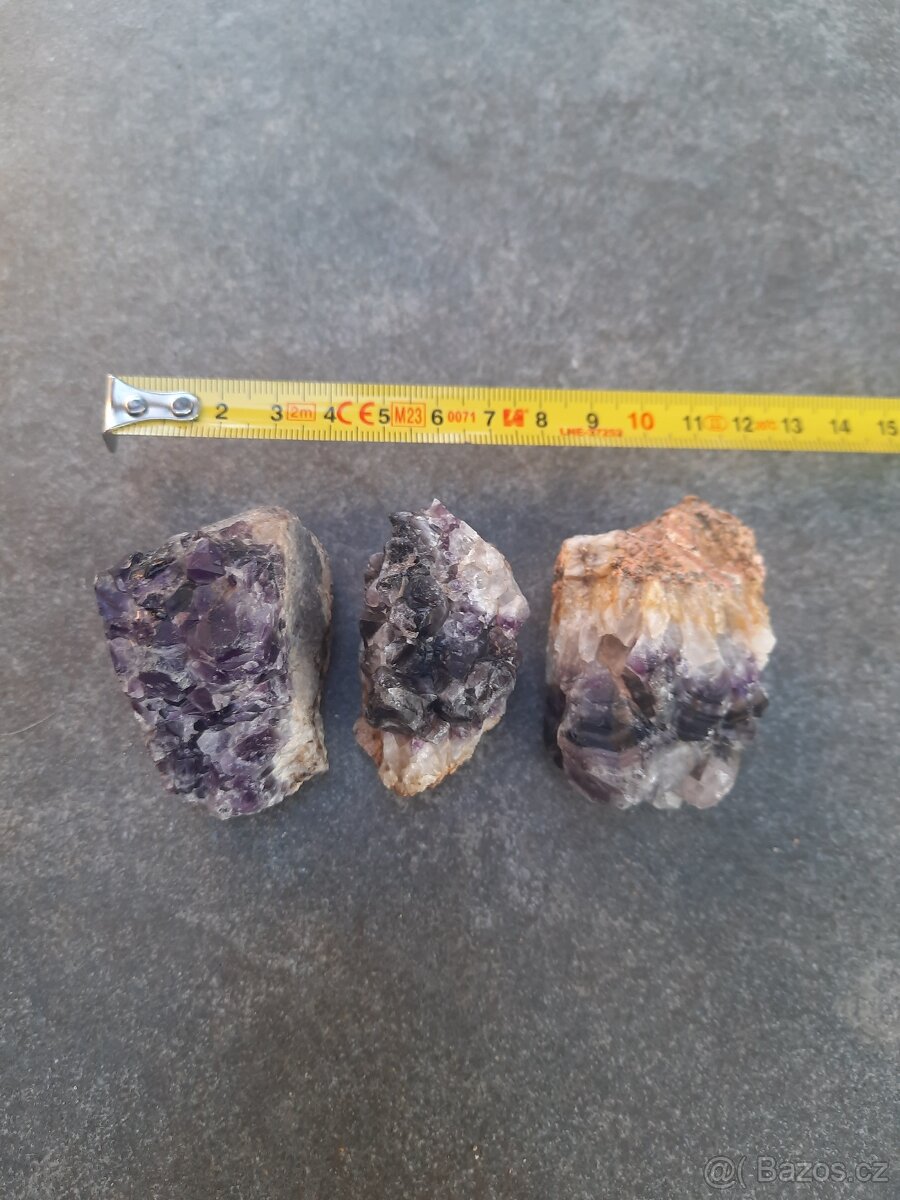 surový ametyst ČR sada - 9