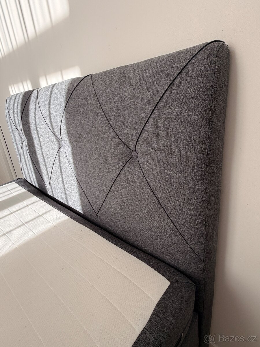 Boxspring postel s úložným prostorem 140x200 - 9
