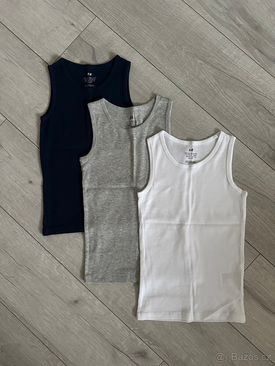 Mikina + tričko + tílko vel.128 - 9