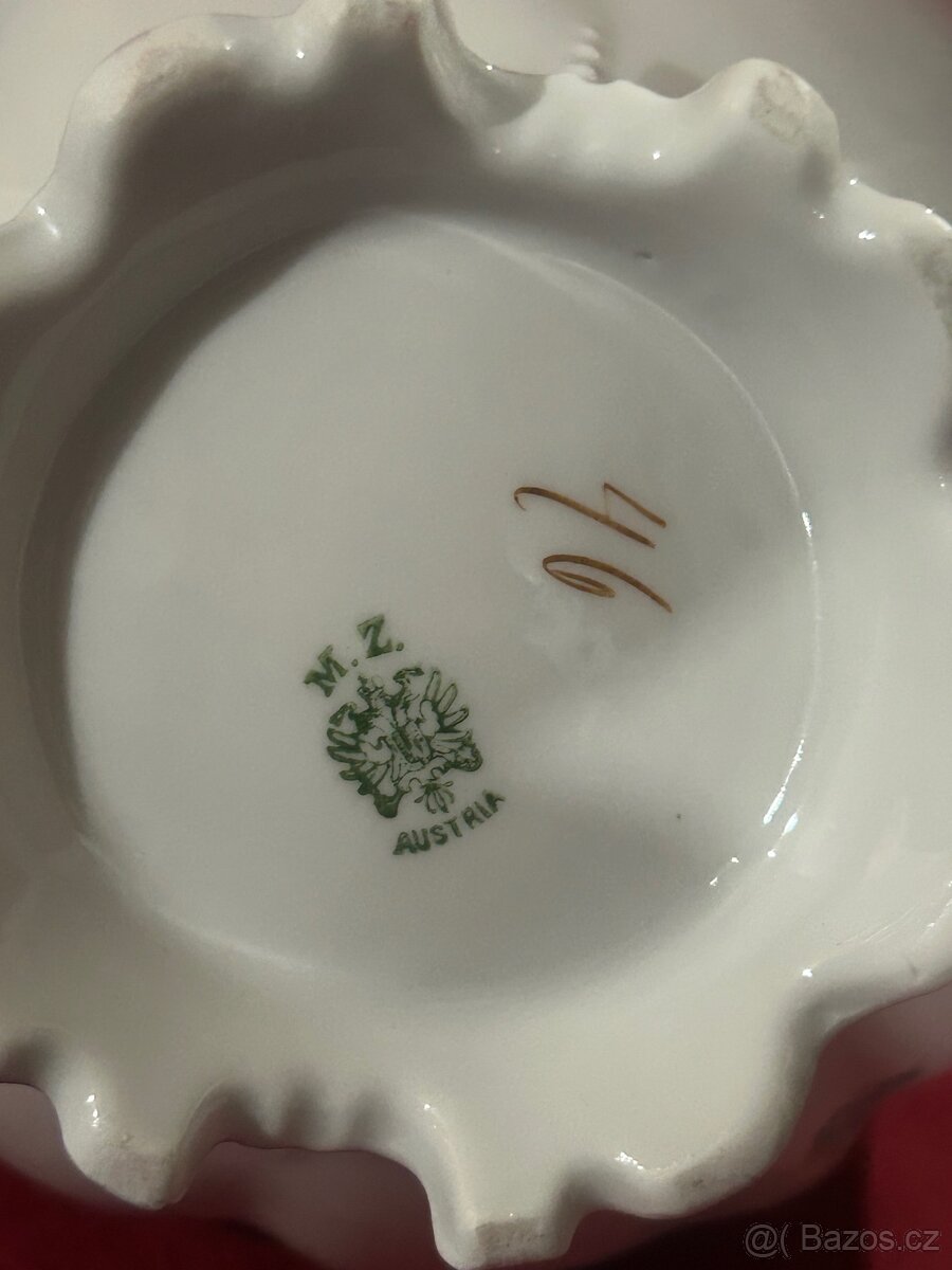 Starožitná porcelánová konvička M.Z. Austria - 9