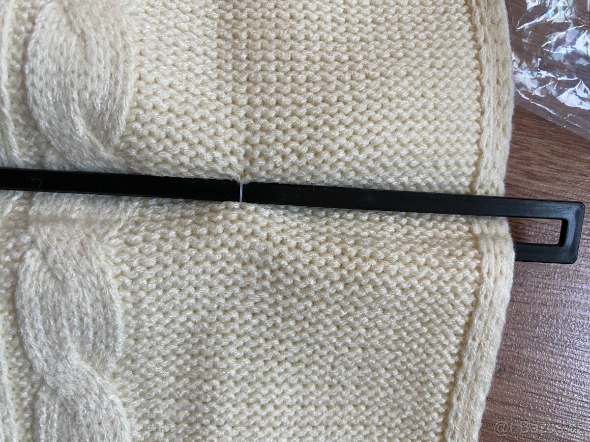 Nová dámská zimní šála ALPINE PRO - krémová, akryl - 9