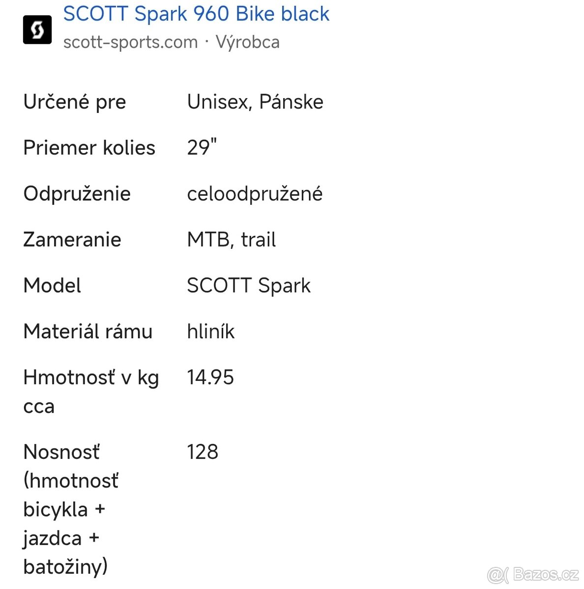 Celoodpružený horský bicykel Scott Spark 960 L - 9