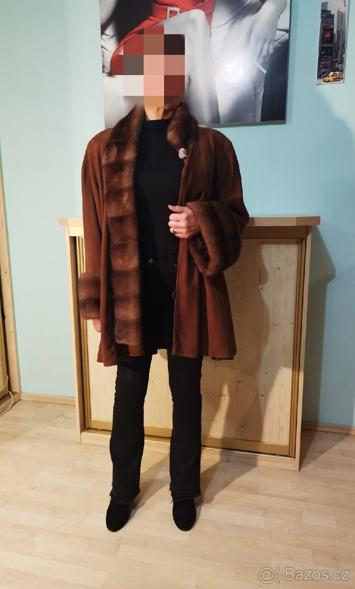 Kožich - přehoz semišový - 9