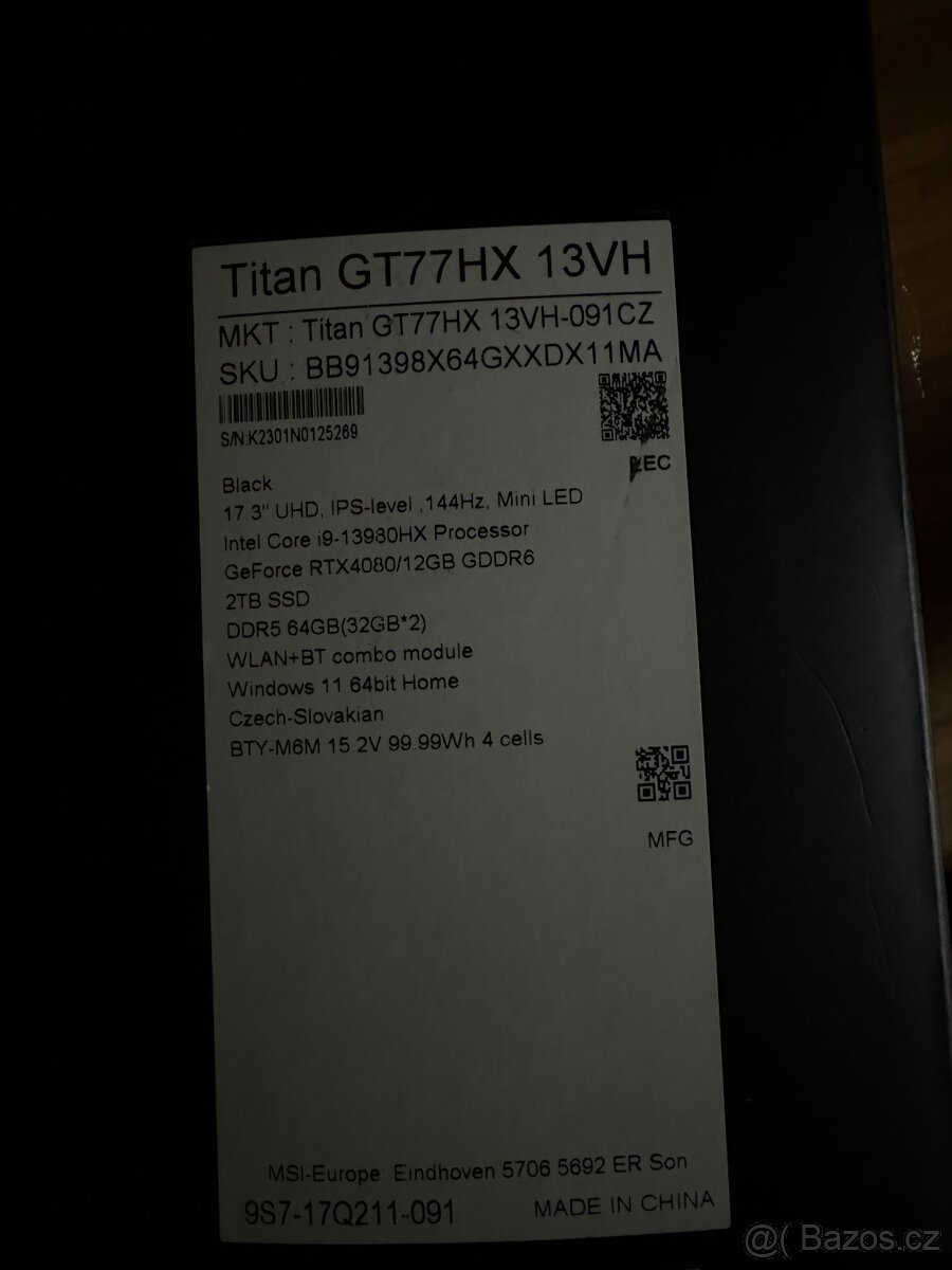 RTX4080_MiniLED_64GB_i9_2TB_MSI Titan - 9