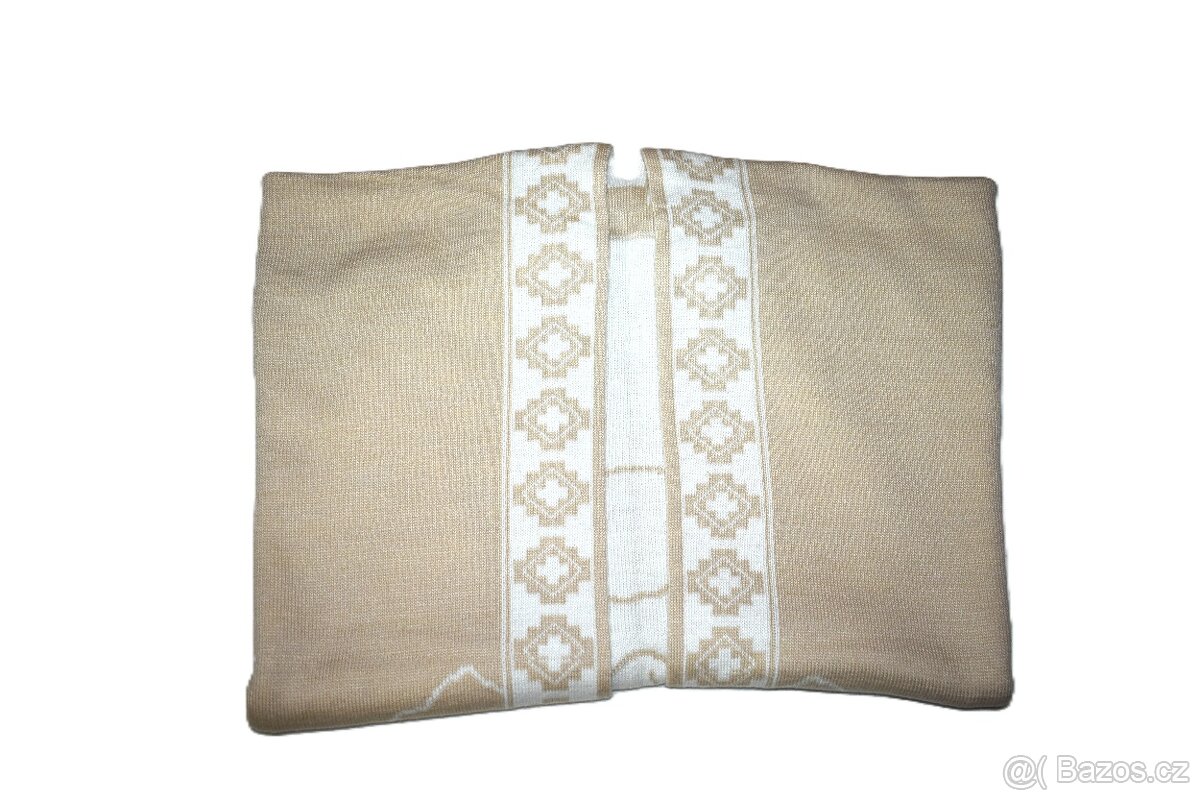 Pončo - Chile s vlnou alpaka, elegantní a oboustranné - 9