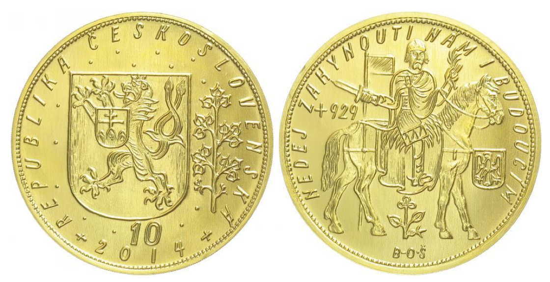 Sada dukátů sv. Václava 1, 2, 5, 10 – 2014, TOP investice - 9