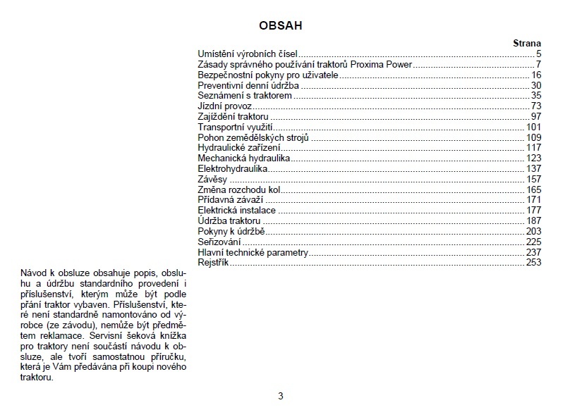 NÁVOD K OBSLUZE ZETOR PROXIMA PLUS A POWER - 9