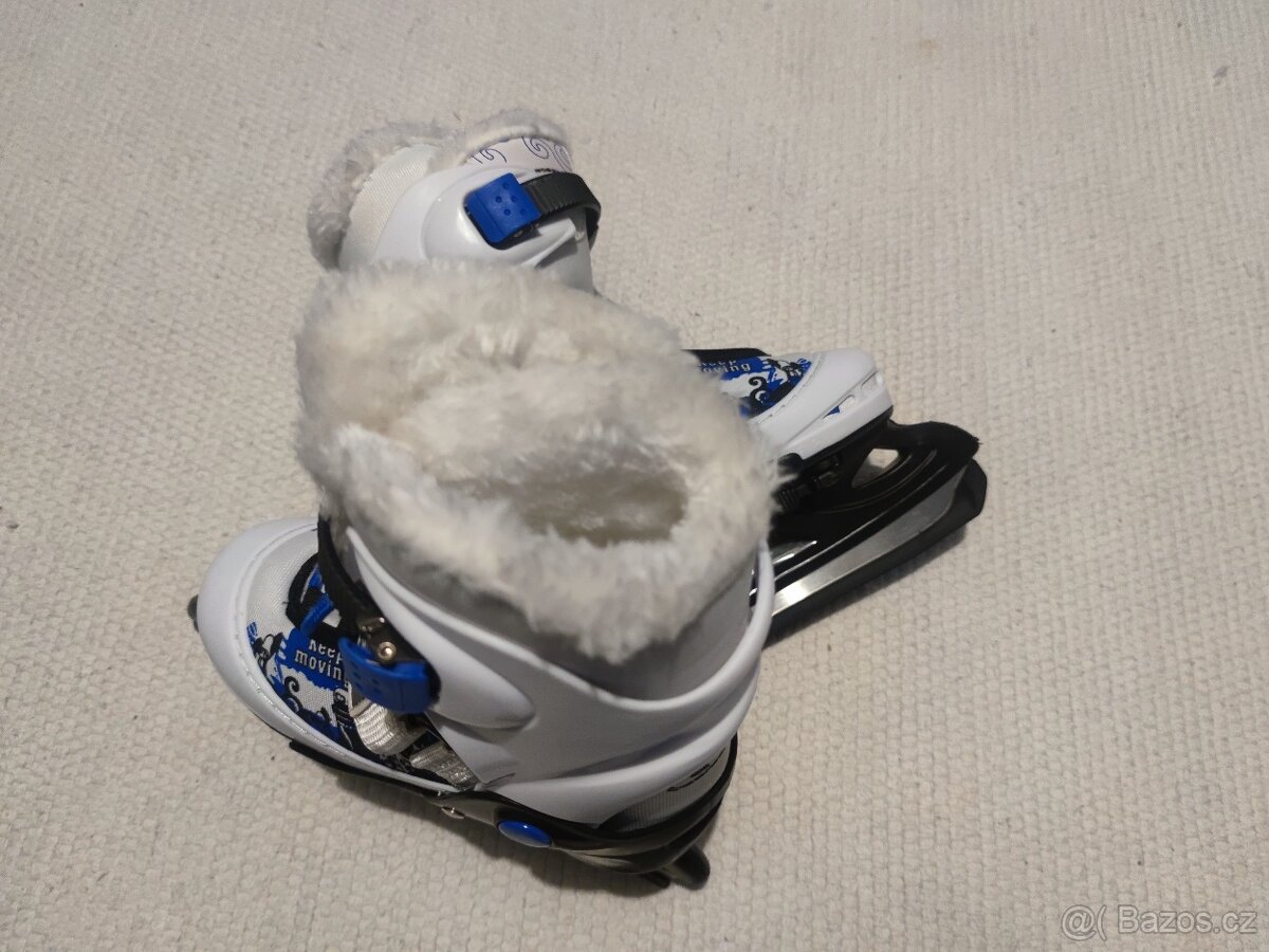 Zimní brusle WORKER Izaky Pro - s kožíškem, vel. 30-33 - 9