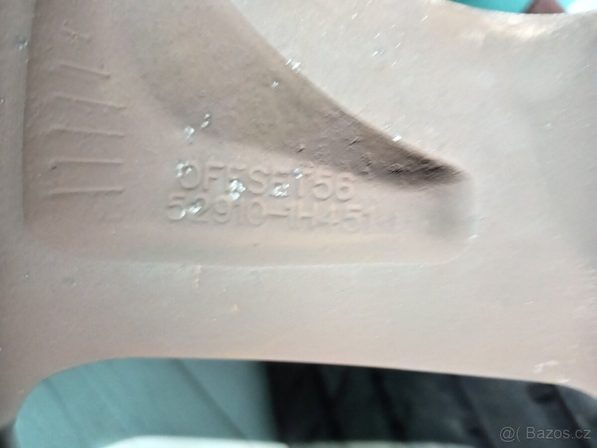 Originál ALU kola Kia Ceed cee'd R17 + letní pneu - 9