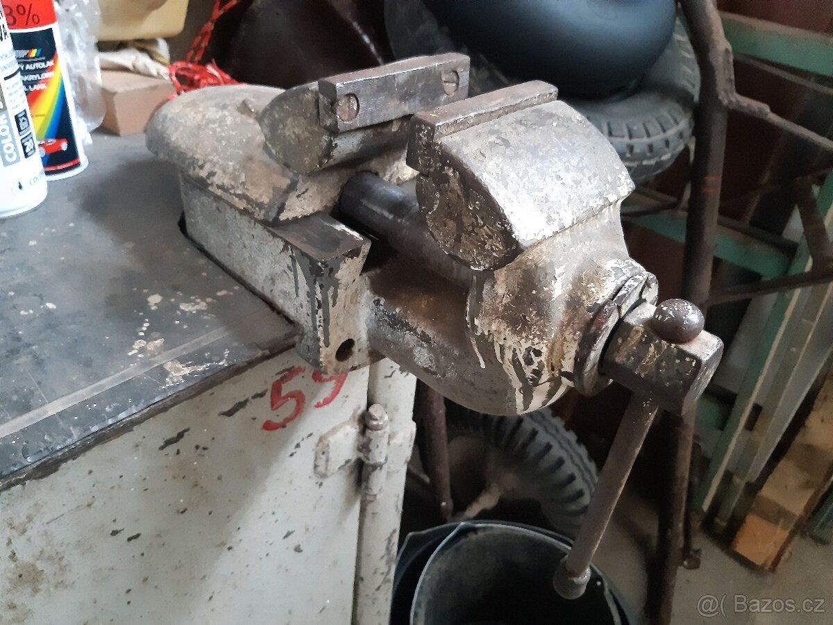 Dílenský svěrák s kovadlinkou samotný nebo s ponkem - 9