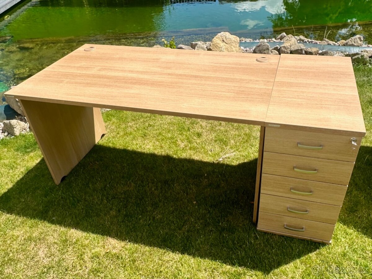 kancelářský nábytek HOBIS – řada Gate, dekor světlý dub - 9