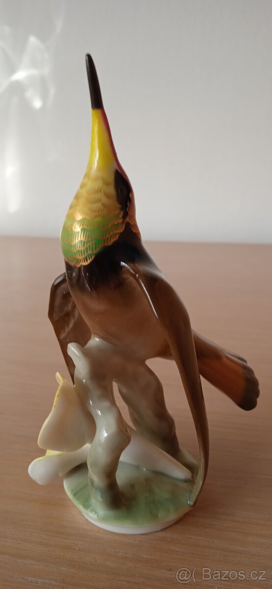 Porcelánová soška kolibřík Hutschenreuther - 9