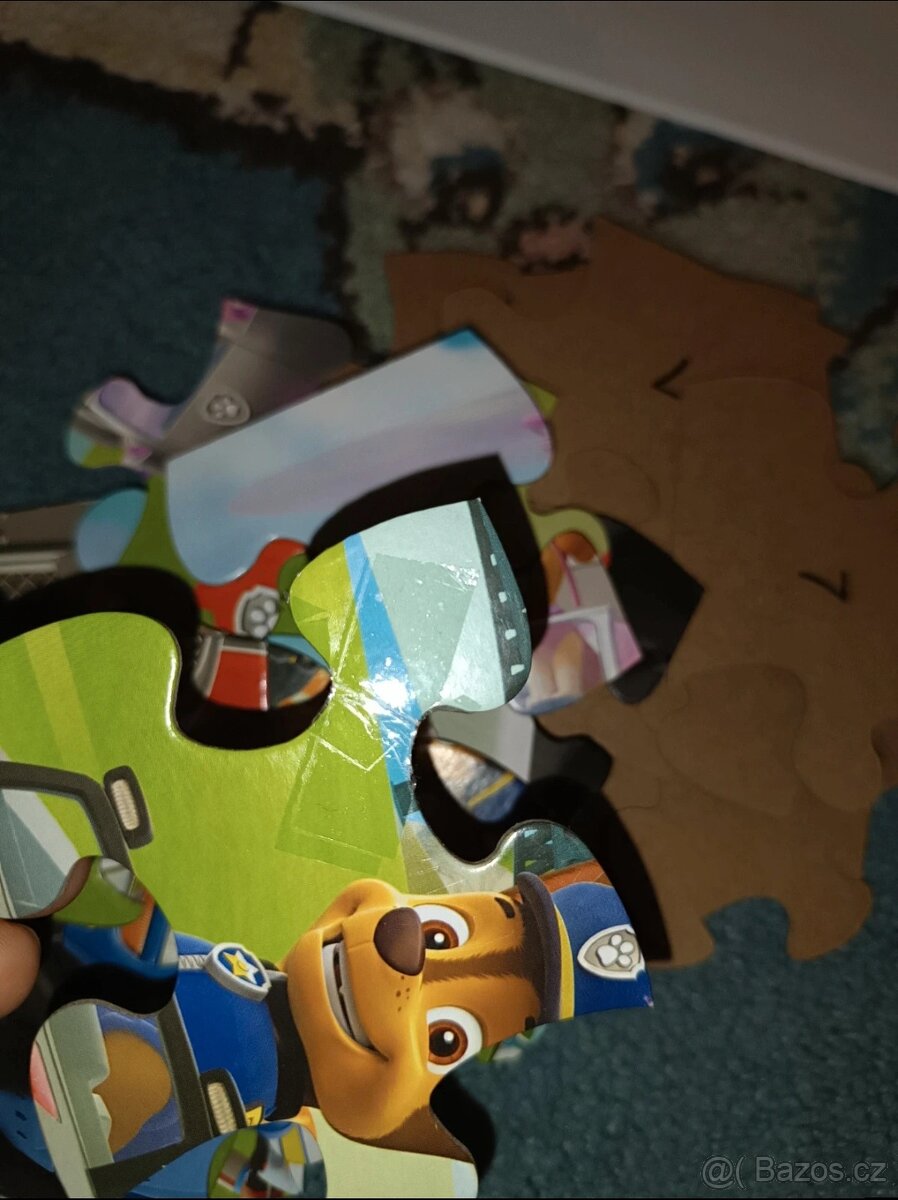 Velký set puzzlí 12 obrázků Paw Patrol - 9