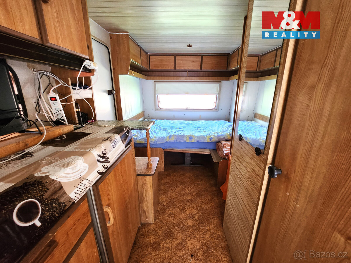 Prodej, karavan s dřevěnou přístavbou, Hradec u Kadaně - 9