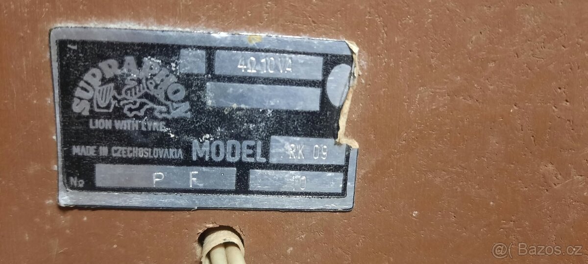 Reproduktory Supraphon RK-09 - 9