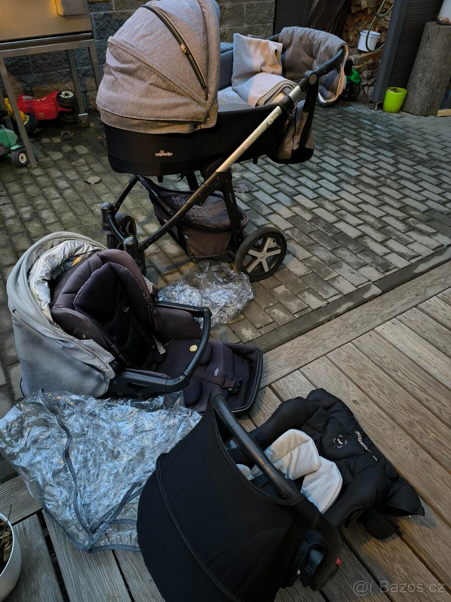 Kočárek Baby Design Husky 2018 3v1 Zimní Výbava - 9