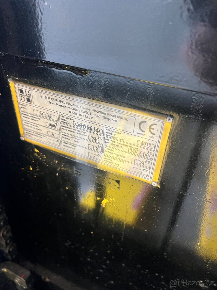 ELEKTRICKÝ RUČNĚ VEDENÝ VYSOKOZDVIŽNÝ VOZÍK HYSTER - 9