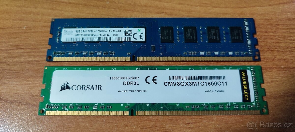 Disky SSD +klasické, 250MB - 8TB / DDR3 paměti pro stolní PC - 9