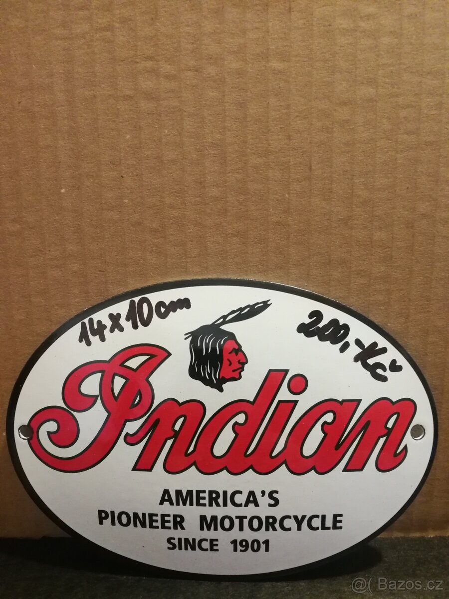 znak smaltovany indian - 9