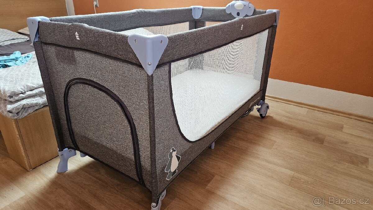 Kinderkraft cestovní postýlka s příslušenstvím Joy Blue - 9