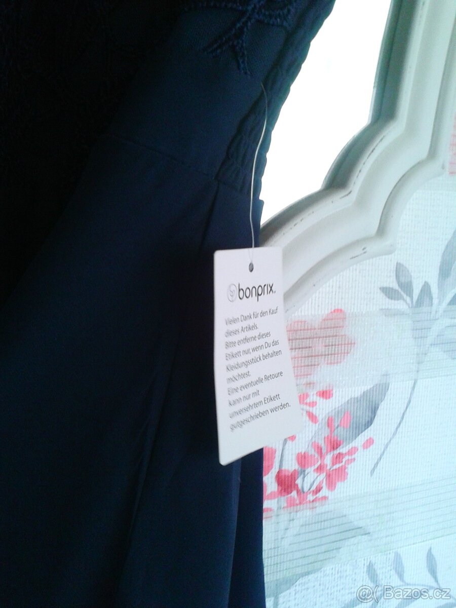 Nádherné dlouhé společenské šaty 40/42 - 9