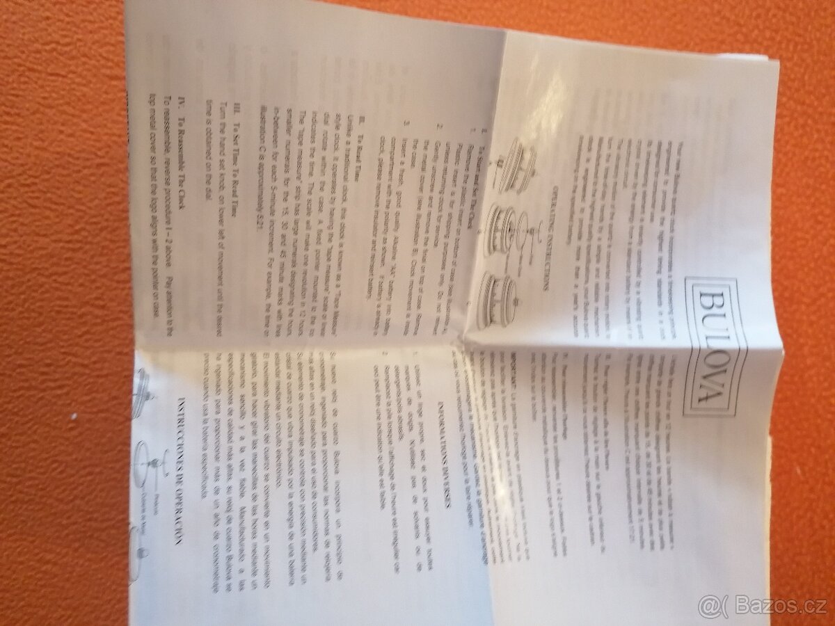 PRODÁM úplně nové raritní hodiny B U L O V A " TAPE MEASURE - 9