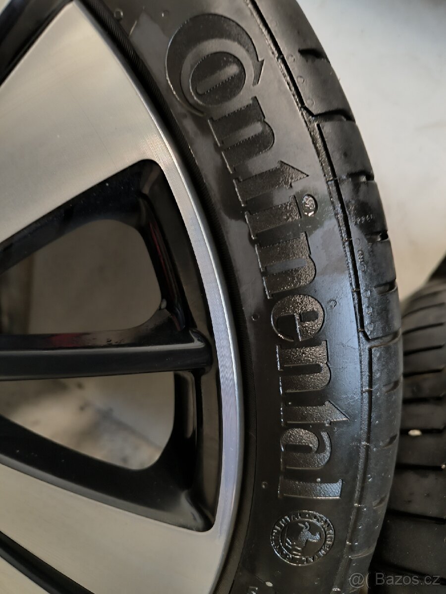 ALU kola Mercedes B 5x112 r18 Originál, pneu 5mm+TPMS - 9