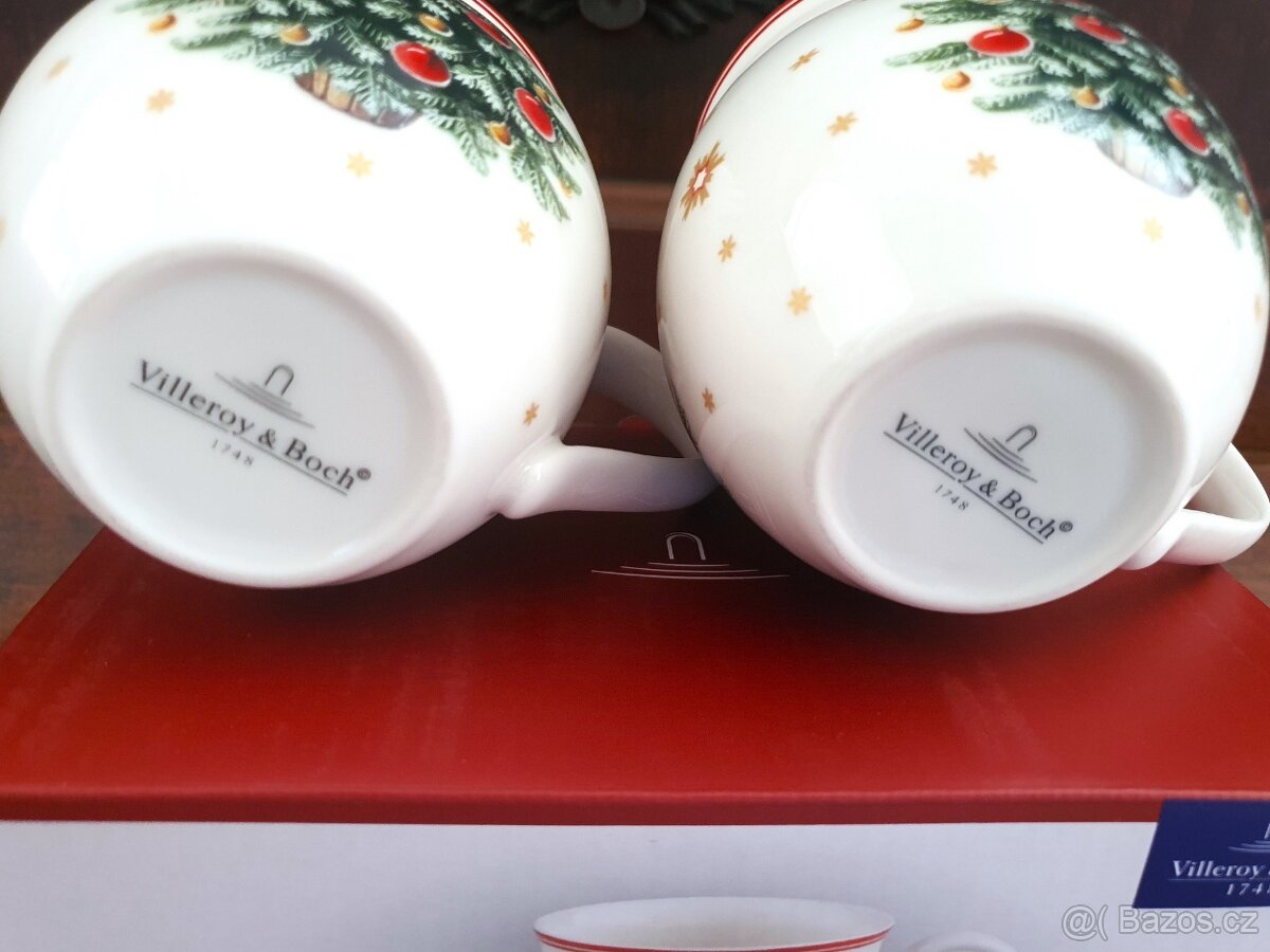 2ks NOVÝ Villeroy & Boch Toy's Delight vánoční hrnek velký - 9