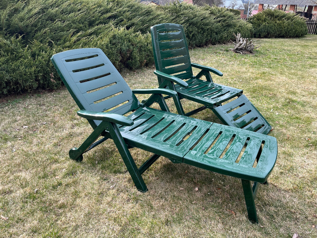Zelená skládací lehátka - 9