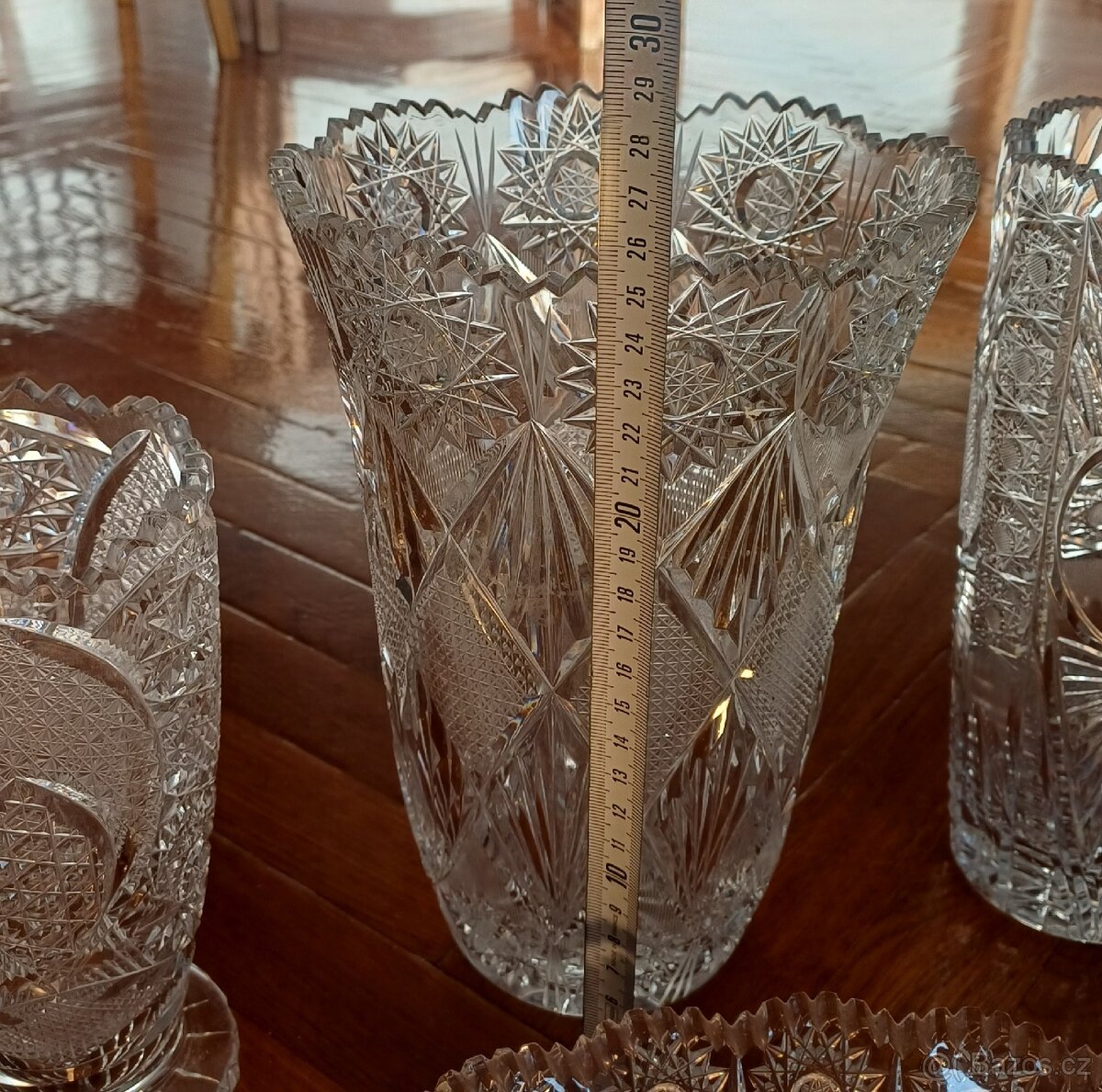 Broušené vázy, mísy, podnosy - 9