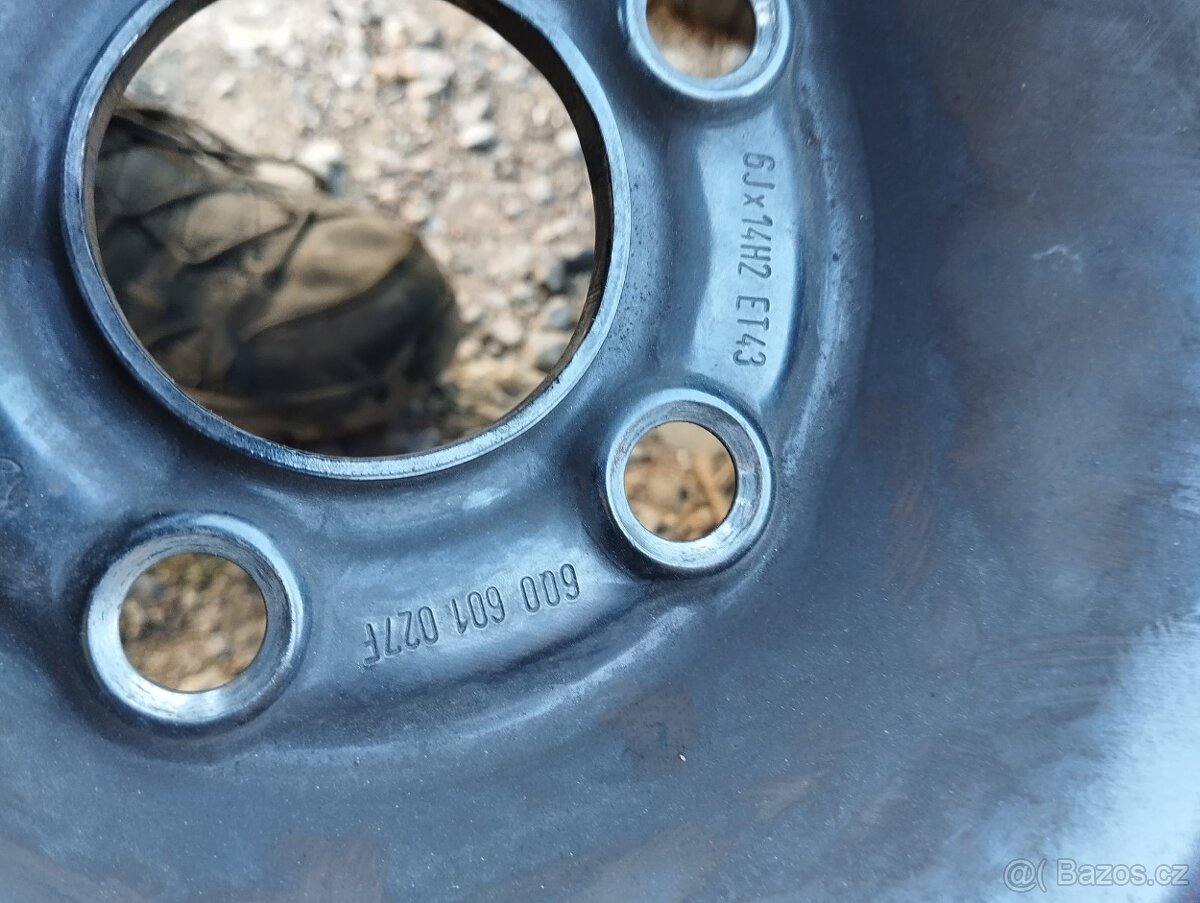 6x14 et43 5x100 Fabia - letní sada 185/60/14 - 9