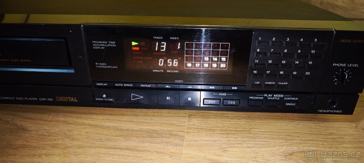 CD přehrávač Sony CDP-750(88-89), převodník TDA1541A ,čti p - 9