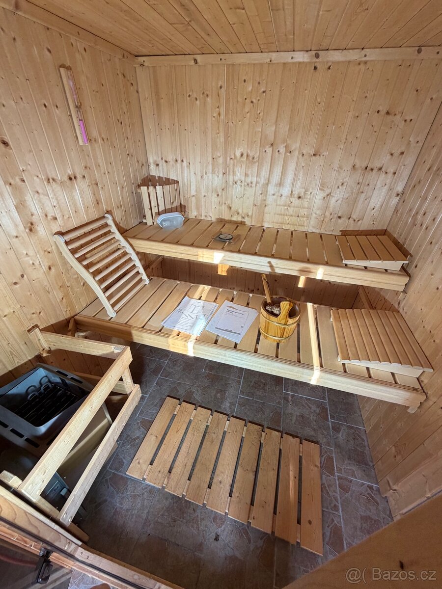 Finská sauna Karibu 198x198cm - 9