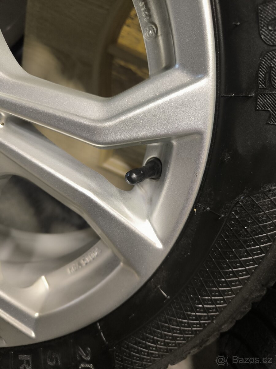 ALU kola Renault Megane 5x114,3 r16 Originál,zimpneu91%+TPMS - 9