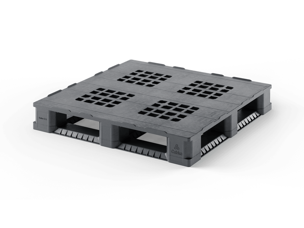 Pevnostní kontejnerové plastové palety ENDUR i7.2, 114x114 - 9