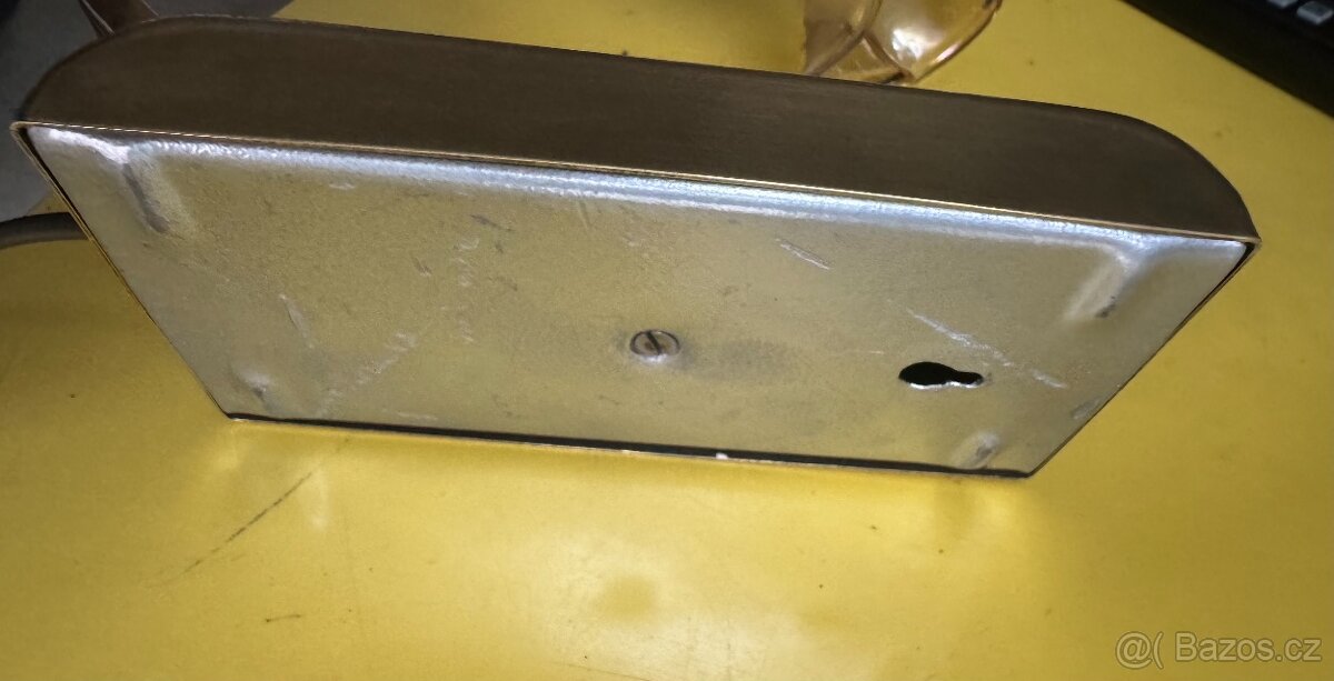 starožitná mosazná funkční lampička-více v inzerátu - 9